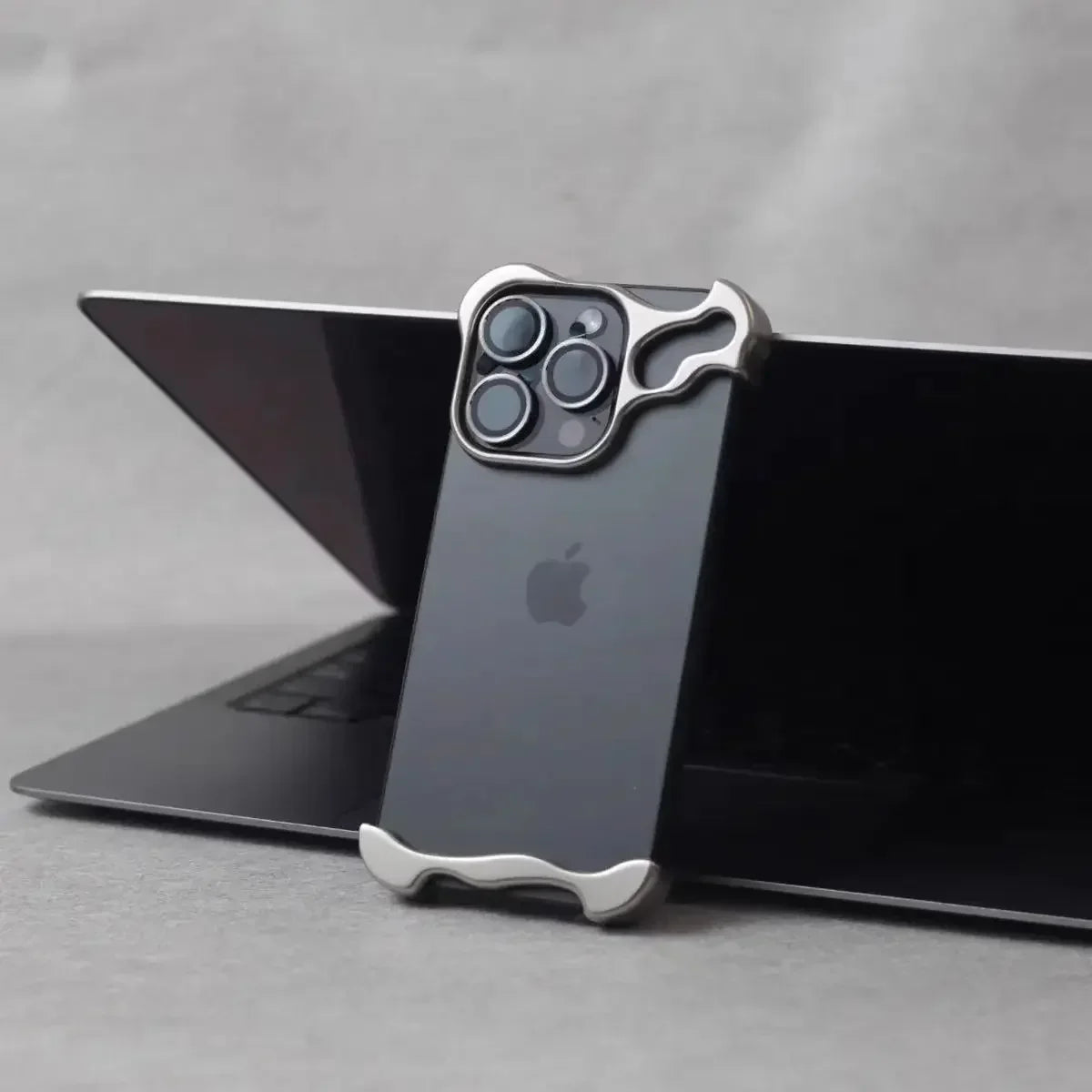 Aluminum Alloy Bumper Phone Case - Gray