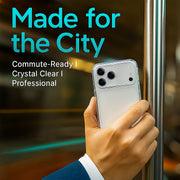 iClear for iPhone 17 Pro - TPU Clear Case, Shockproof, Anti-Yellowing (Yellow Resistance 4.0), Airbag Corner Protection, Ultra-Slim Profile, Intelligent Touch Buttons