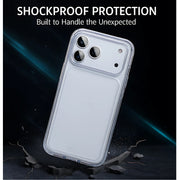 iClear for iPhone 17 Pro - TPU Clear Case, Shockproof, Anti-Yellowing (Yellow Resistance 4.0), Airbag Corner Protection, Ultra-Slim Profile, Intelligent Touch Buttons