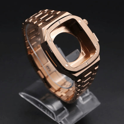 44/45MM Rosegold Luxury Edition Case- Stainless Steel Strap