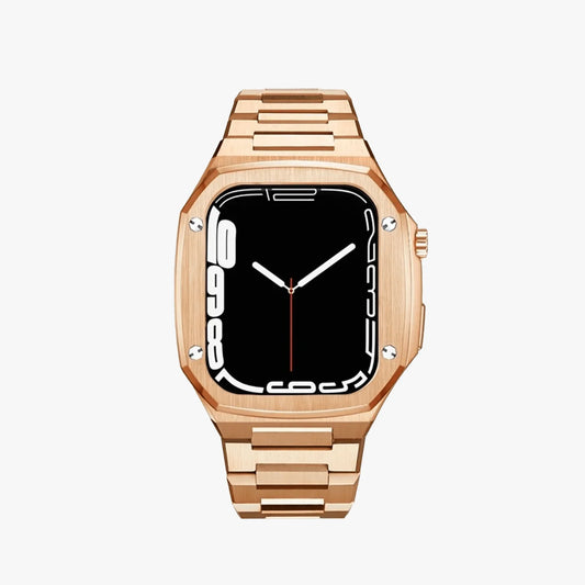 44/45MM Rosegold Luxury Edition Case- Stainless Steel Strap