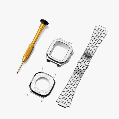 44/45MM Rosegold Luxury Edition Case- Stainless Steel Strap