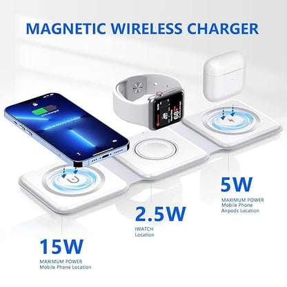 3 in 1 Magnetic Foldable Wireless charger