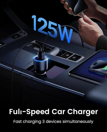 125W Max Fast Car Charger - 2 Ports