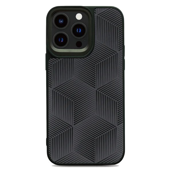 3D Cube Back Case - Black