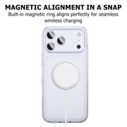 iClear for iPhone 17 Pro - TPU Clear Case, Shockproof, Anti-Yellowing (Yellow Resistance 4.0), Airbag Corner Protection, Ultra-Slim Profile, Intelligent Touch Buttons