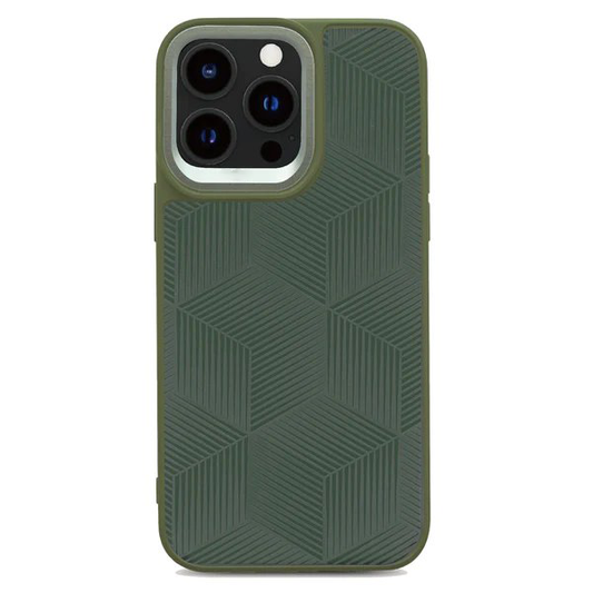 3D Cube Back Case - Olive
